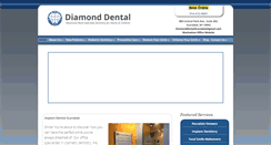 Desktop Screenshot of diamond-dental.com