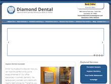 Tablet Screenshot of diamond-dental.com